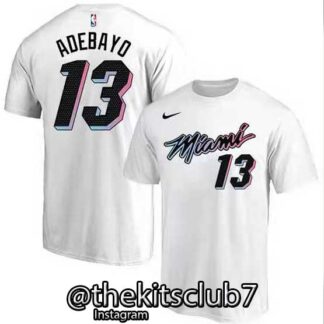 טי שירט MIAMI ADEBAYO לבן 01. משלוח חינם