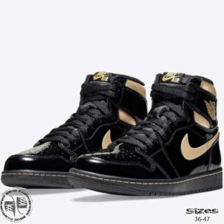 אייר ג'ורדן 1 BLACK GOLD. מידות: 36-47. משלוח חינם
