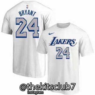 טי שירט LAKERS BRYANT לבן 01. משלוח חינם