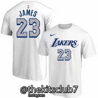טי שירט LAKERS JAMES לבן 01. משלוח חינם
