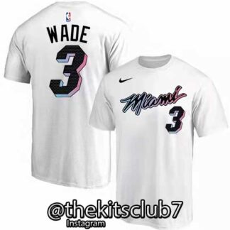 טי שירט MIAMI WADE לבן 01.  משלוח חינם