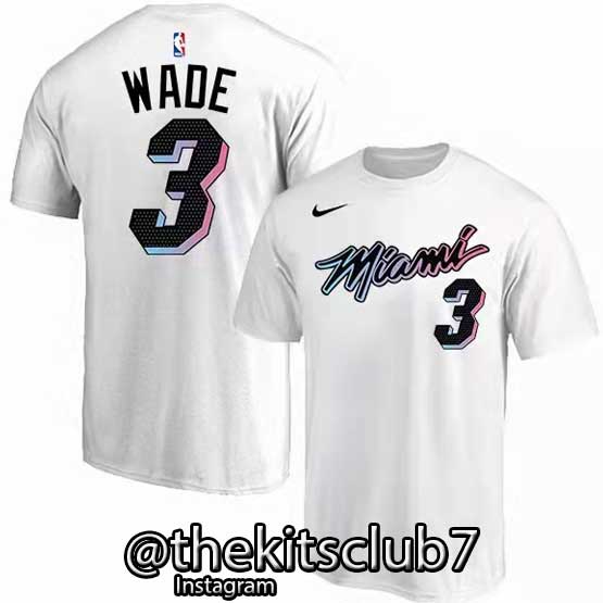 טי שירט MIAMI WADE לבן 01.  משלוח חינם