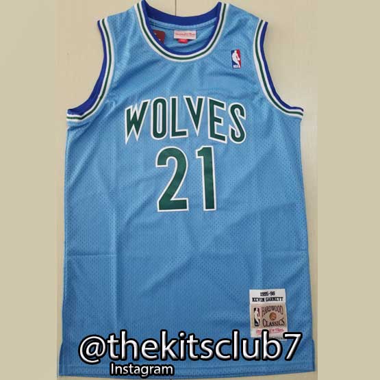 גופיית נוסטלגיה מיטשל אנד נס מינסוטה קווין גארנט 1995/6. משלוח חינם