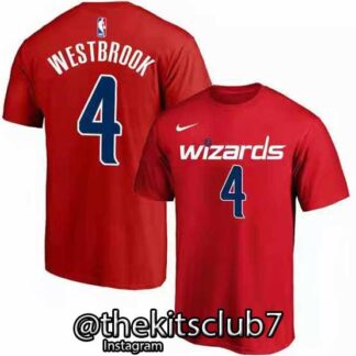 טי שירט WIZARDS WESTBROOK אדום 01. משלוח חינם