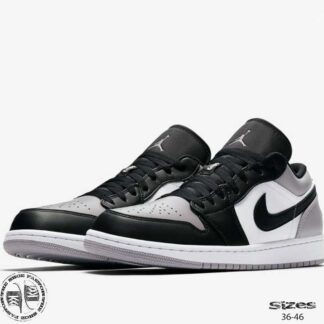 נעלי אייר ג'ורדן  AJ1 LOW BLACK SMOKE GREY. מידות: 36-46 משלוח חינם