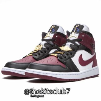 אייר ג'ורדן 1 MID BLACK DARK BEETROOT. מידות: 36-46. משלוח חינם