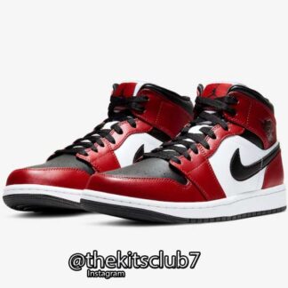 אייר ג'ורדן 1  MID CHICAGO BLACK TOE. מידות 36-47. משלוח חינם