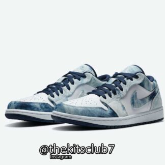 אייר ג'ורדן 1 LOW WASHED DENIM. מידות 36-47. משלוח חינם