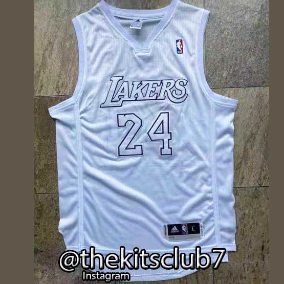 גופיית כדורסל נוסטלגיה לייקרס לבן 24 LAKERS BRYANT. מהדורה מיוחדת. משלוח חינם