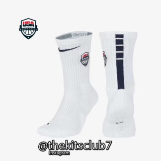 גרבי כדורסל נייקי USA לבן. 4 זוגות. משלוח חינם