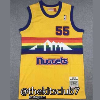 גופיית כדורסל נוסטלגיה NUGGETS YELLOW MUTOMBO 1991\92. משלוח חינם