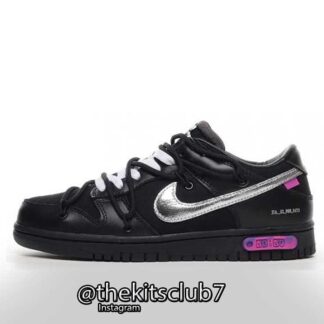 נייקי SB DUNK OFF WHITE THE 50 VIRGIL ABLOH BLACK. מידות: 36-47. משלוח חינם