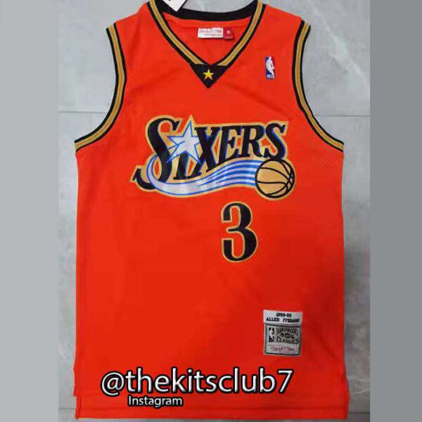 גופיית נוסטלגיה SIXERS IVERSON 1999/00. משלוח חינם