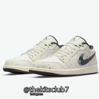 אייר ג'ורדן 1 LOW PAINT SPLATTER BRUSHSTROKE. מידות 36-46. משלוח חינם