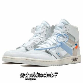 אייר ג'ורדן 1 WHITE OFF WHITE. מידות 36-47. משלוח חינם