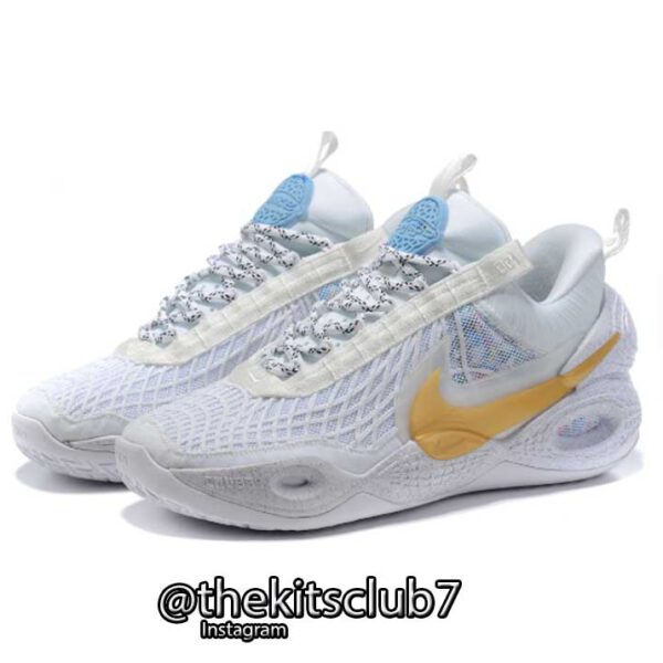 נעלי כדורסל נייקי COSMIC UNITY WHITE AND GOLD. מידות: 39-47. משלוח חינם