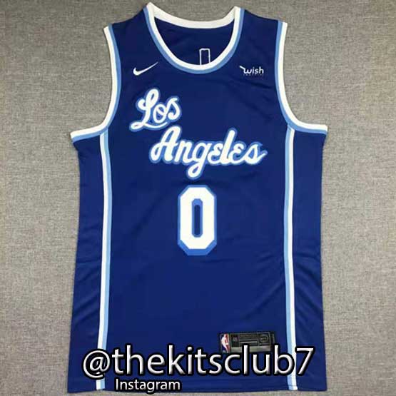 גופיית כדורסל לייקרס, גירסת השקה LAKERS BLUE WESTBROOKS. משלוח חינם