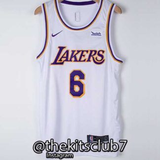 גופיית כדורסל לייקרס, גירסת השקה LAKERS WHITE JAMES. משלוח חינם