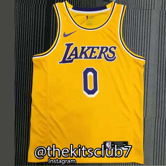 גופיית כדורסל לייקרס, גירסת השקה LAKERS YELLOW WESTBROOK. משלוח חינם