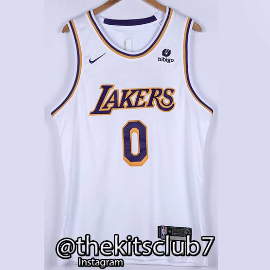 גופיית כדורסל LAKERS WESTBROOK 2022 לבן. משלוח חינם