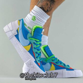 נייקי בלייזר סקאי  BLAZER SACAI KAWS BLUE. מידות 36-45. משלוח חינם