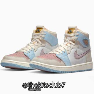 אייר ג'ורדן 1 ZOOM CMFT PINK OXFORD. מידות 36-46. משלוח חינם