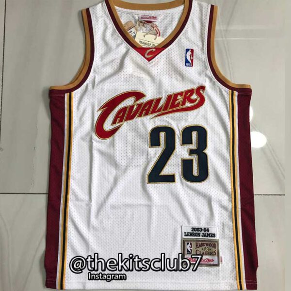 גופיית כדורסל מהדורה מיוחדת MITCHELL&NESS CAVALIERS JAMES 2003/04. משלוח חינם