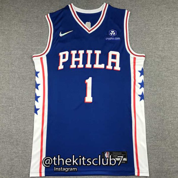 גופיית כדורסל PHILA BLUE HARDEN 21/22. משלוח חינם