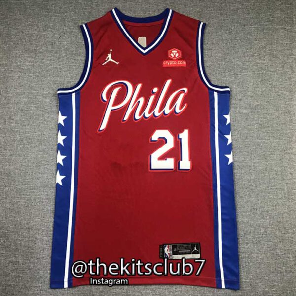 גופיית כדורסל PHILA EMBIID 21/22. משלוח חינם