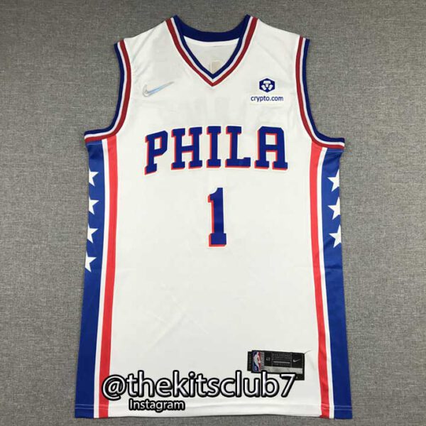 גופיית כדורסל PHILA WHITE HARDEN 21/22. משלוח חינם