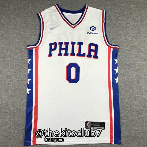 גופיית כדורסל PHILA WHITE MAXEY 21/22. משלוח חינם