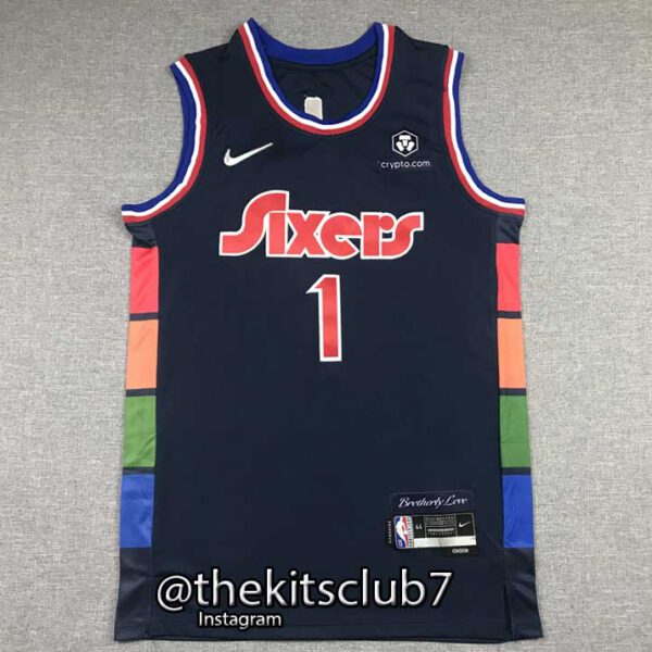 גופיית כדורסל SIXERS CITY EDITION HARDEN 21/22. משלוח חינם