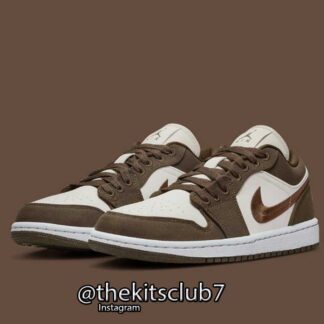 אייר ג'ורדן 1 AJ1 LOW BROWN CANVAS. מידות 36-46. משלוח חינם
