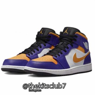 אייר ג'ורדן 1 AJ1 MID LAKERS. מידות 36-46. משלוח חינם