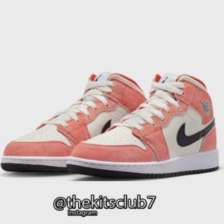 אייר ג'ורדן 1 AJ1 MID ORANGE SUEDE. מידות 36-39. משלוח חינם