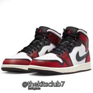 אייר ג'ורדן 1 AJ1 MID WEAR AWAY RED (CHICAGO). מידות 36-46. משלוח חינם