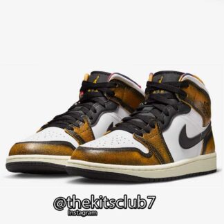 אייר ג'ורדן 1 AJ1 MID WEAR AWAY YELLOW (TAXI). מידות 36-46. משלוח חינם