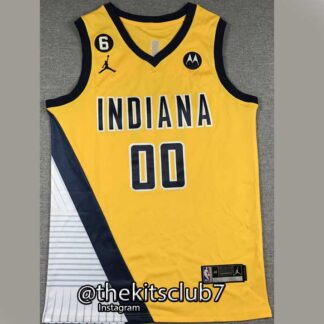 גופיית כדורסל אן.בי.איי 2023 אינדיאנה צהוב MATHURIN . משלוח חינם
