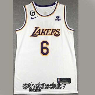 גופיית כדורסל אן.בי.איי 2023 לייקרס לבן JAMES. משלוח חינם