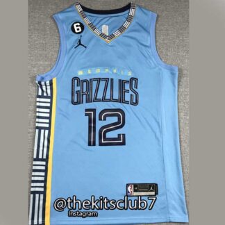 גופיית כדורסל אן.בי.איי 2023 ממפיס תכלת MORANT. משלוח חינם