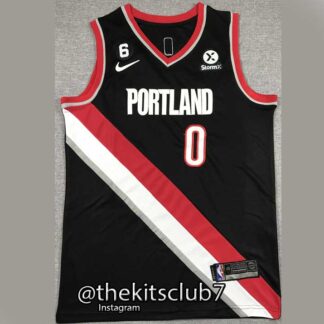 גופיית כדורסל אן.בי.איי 2023 פורטלנד שחור LILLARD . משלוח חינם