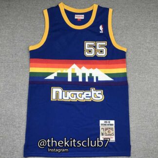 גופיית כדורסל נוסטלגיה NUGGETS MUTOMBO BLUE. משלוח חינם