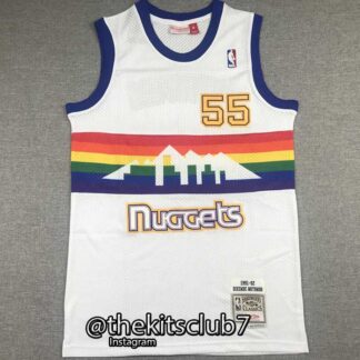 גופיית כדורסל נוסטלגיה NUGGETS MUTOMBO WHITE. משלוח חינם