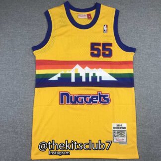 גופיית כדורסל נוסטלגיה NUGGETS MUTOMBO YELLOW. משלוח חינם
