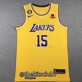 גופיית כדורסל אן.בי.איי 2023 לייקרס צהוב REAVES. משלוח חינם