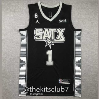 גופיית כדורסל אן.בי.איי 2023 סן אנטוניו WEMBANYAMA STATEMENT . משלוח חינם