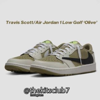 אייר ג'ורדן 1 AJ1 LOW TRAVIS SCOTT GOLF OLIVE. מידות 36-47. משלוח חינם