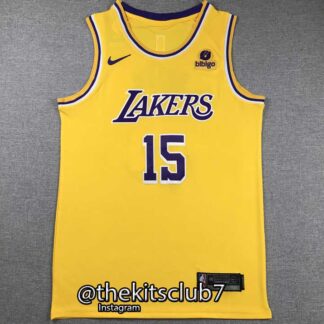 גופיית כדורסל אן.בי.איי 2024 לייקרס ריבס LAKERS YELLOW REAVES 2024. משלוח חינם