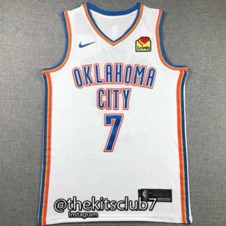 גופיית כדורסל אן.בי.איי 2024 אוקלהומה הולמגרן OKC WHITE HOLMGREN 2024 . משלוח חינם