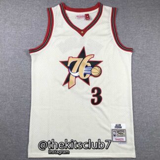 גופיית כדורסל נוסטלגיה אייברסון Mitchell & Ness 76rs IVERSON. משלוח חינם